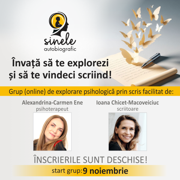 Învață să te explorezi și să te vindeci scriind (grup online)